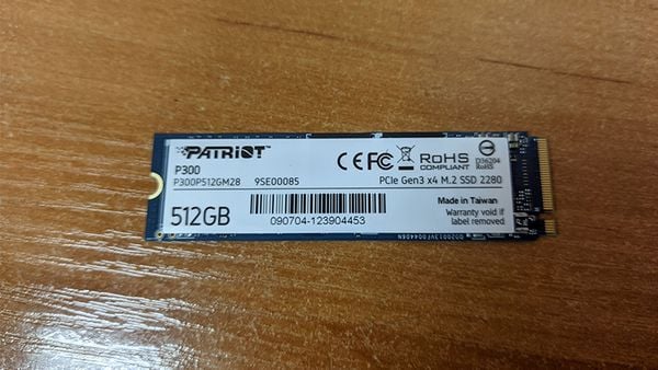 TINHOCNGOISAO.COM Ổ Cứng SSD 512GB Patriot P300 có thiết kế siêu nhỏ gọn