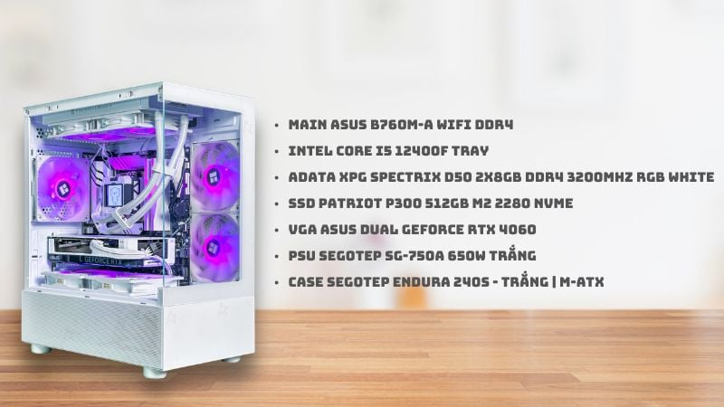 PC Gaming STAR PHOENIX | I5 12400F, RTX 4060, Intel
