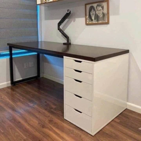 Bàn IKEA MDF 1 tủ - 1m6 | Mẫu, màu tùy chọn
