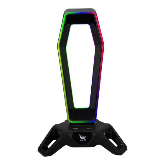 Giá Treo Tai Nghe Zadez ZHS-702G Soundcard 7.1 USB RGB GAMING