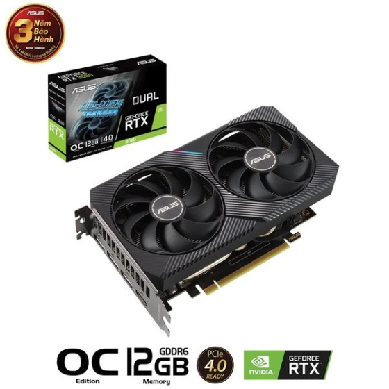 VGA ASUS RTX 3060 DUAL OC 12GB V2 (DUAL-RTX3060-O12G-V2)