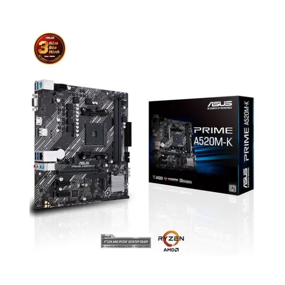 PC GAMING TẦM TRUNG CPU AMD Ryzen 5 4600G + MAIN ASUS A520M-K PRIME | RAM 16GB | Chiến game mượt FHD