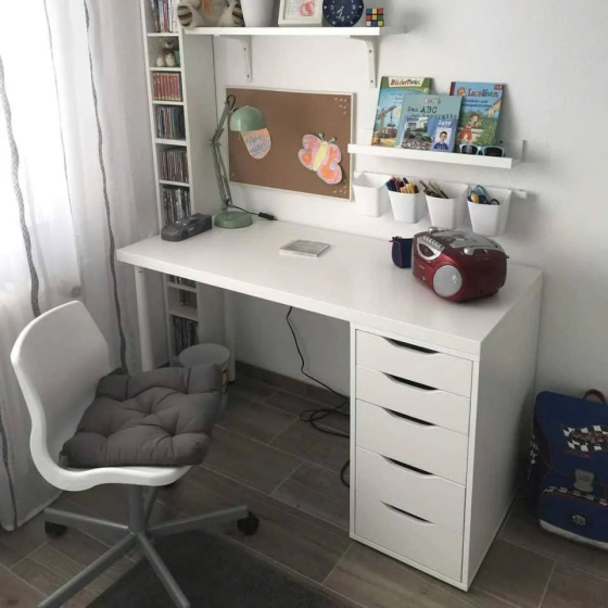 Bàn IKEA MDF 1 tủ - 1m6 | Mẫu, màu tùy chọn