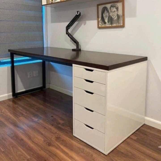 Bàn IKEA MDF 1 tủ - 1m6 | Mẫu, màu tùy chọn