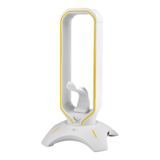 Giá Treo Tai Nghe ZADEZ ZHS-701G USB 3 in 1 White Gaming