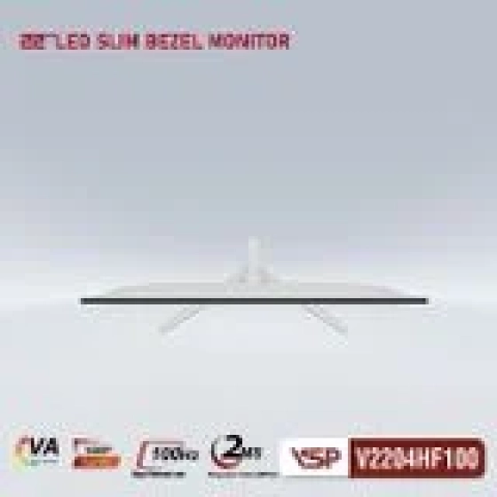 Màn hình VSP V2204HF100 - Trắng | 21.5 inch, Full HD, VA, 100Hz, 2ms, phẳng