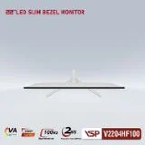 Màn hình VSP V2204HF100 - Trắng | 21.5 inch, Full HD, VA, 100Hz, 2ms, phẳng