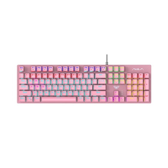 Bàn Phím Cơ AULA Gaming S2022 Pink Blue Sw (USB, LED Rainbow)