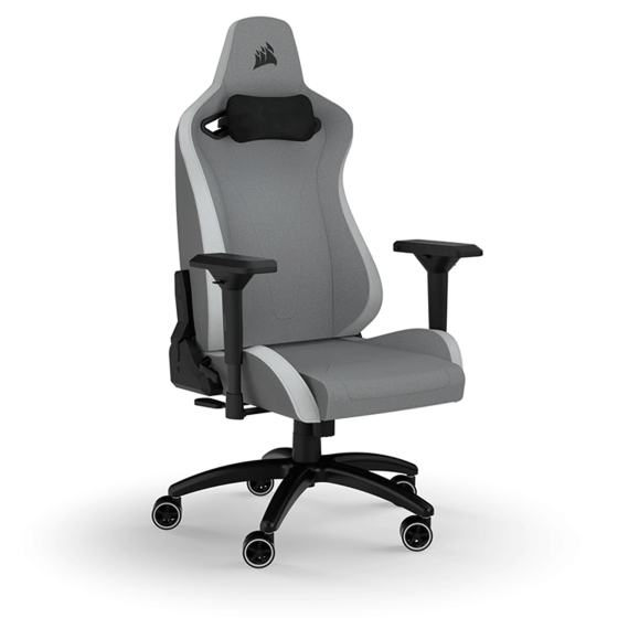 Ghế Gaming Corsair TC200 Fabric | Light Grey - White (CF-9010048-WW)