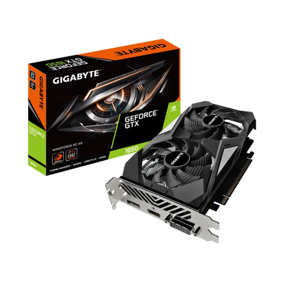 VGA Gigabyte GTX1650 4GB D6 Windforce OC 2 Fan