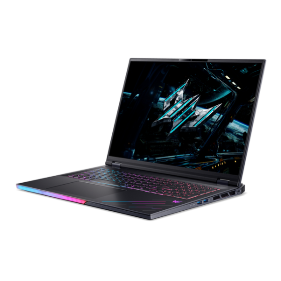 LAPTOP GAMING ACER PREDATOR HELIOS NEO 16S AI PHN16S-71-95MS Ultra 9 275HX | RTX 5070Ti 12GB | 64GB RAM | 2TB SSD | 16' 2K+ OLED 100% DCI-P3 | Win 11