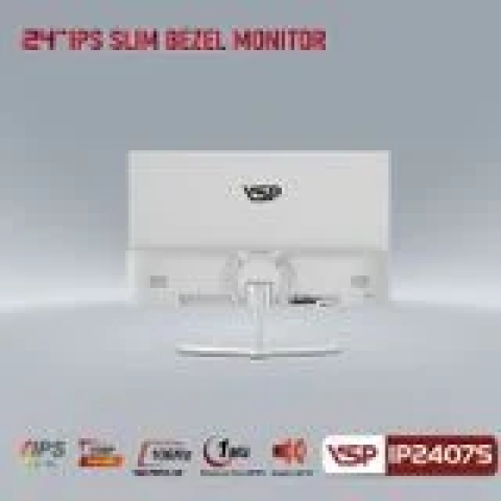Màn hình Gaming VSP IP2407S trắng | 23.8 inch, Full HD, IPS, 100Hz, 5ms, phẳng