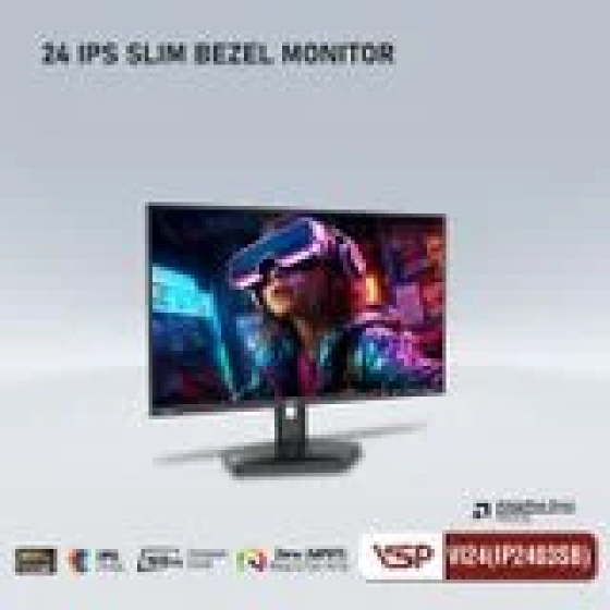 Màn hình VSP IP2403SB - Đen | 23.8 inch, FHD, IPS, 100Hz, 1ms, phẳng