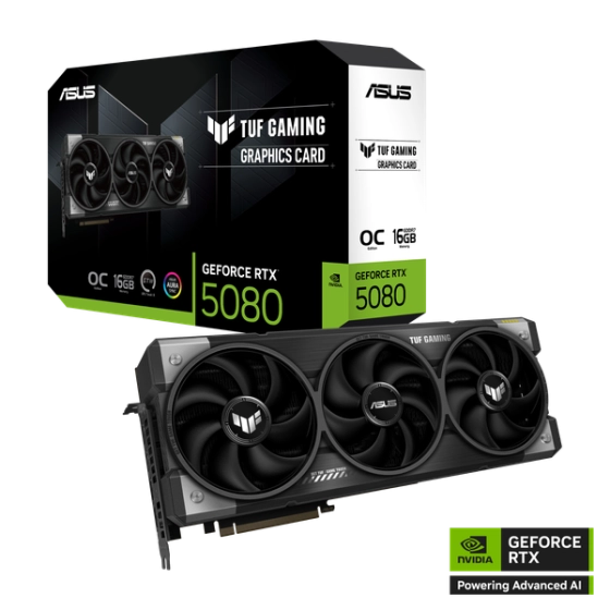 VGA ASUS RTX 5080 TUF Gaming OC 16GB GDDR7