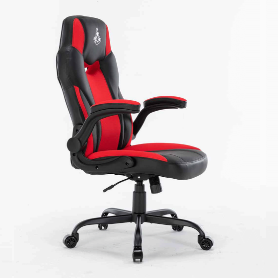 Ghế Warrior Gaming Raider Series WGC203, Chân Xoay, màu Đen đỏ