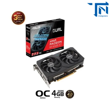 VGA ASUS RX 6500 XT Dual OC Edition 4GB GDDR6