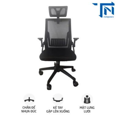 Ghế công thái học Ergonomic TMS04 | Đen