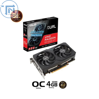 VGA ASUS RX 6500 XT Dual OC Edition 4GB GDDR6