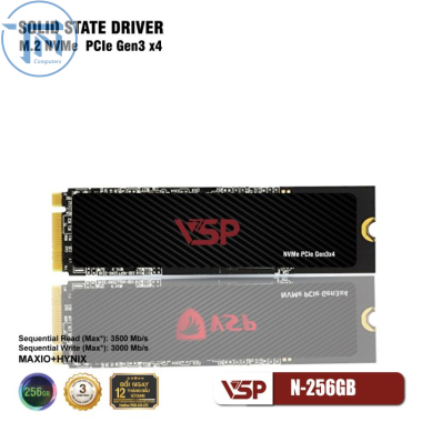 Ổ cứng SSD VSP N-256GB | 256GB, M.2 PCIe, Gen 3x4 NVMe