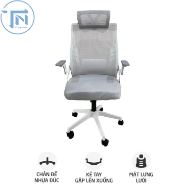 Ghế công thái học Ergonomic TMS04 | Xám